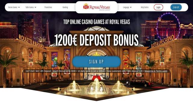 Royal Vegas casino screenshot
