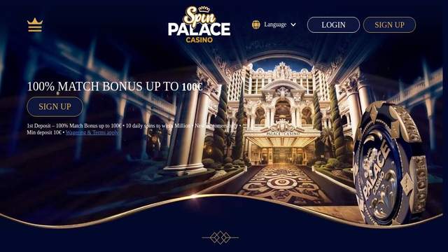 Spin Palace casino screenshot